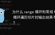 为什么 range 循环和常规 for 循环遍历切片时输出结果不同？