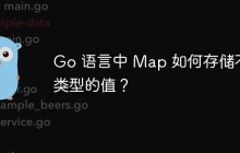 Go 语言中 Map 如何存储不同类型的值？