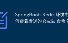 SpringBoot+Redis 环境中如何查看发送的 Redis 命令？
