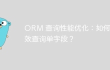 ORM 查询性能优化：如何高效查询单字段？