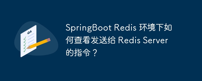 springboot redis 环境下如何查看发送给 redis server 的指令？