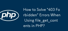 Comment résoudre les erreurs « 403 Forbidden » lors de l'utilisation de file_get_contents en PHP ?