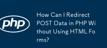 Comment puis-je rediriger les données POST en PHP sans utiliser de formulaires HTML ?