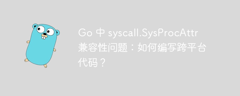 go 中 syscall.sysprocattr 兼容性问题：如何编写跨平台代码？