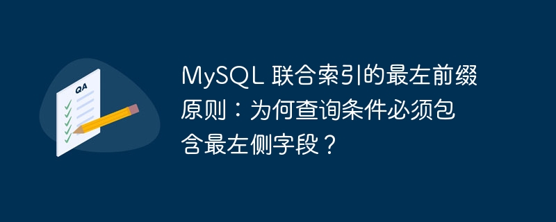 MySQL 联合索引的最左前缀原则：为何查询条件必须包含最左侧字段？-小浪资源网