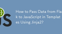 How to Pass Data from Flask to JavaScript in Templates Using Jinja2?