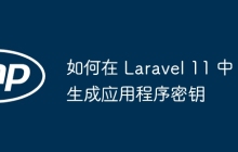 如何在 Laravel 11 中生成应用程序密钥