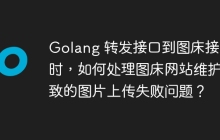Golang 转发接口到图床接口时，如何处理图床网站维护导致的图片上传失败问题？
