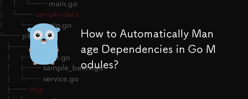 如何自動管理Go模組中的依賴關係？