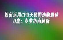如何运用CPU天梯图选购最佳U盘：专业指南解析