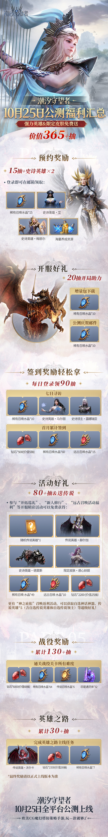 正式公测!欧美CG魔幻塔防策略手游《潮汐守望者》10月25日全平台上线!