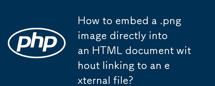 Wie kann ich ein PNG-Bild direkt in ein HTML-Dokument einbetten, ohne eine Verknüpfung zu einer externen Datei herzustellen?