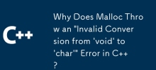 Why Does Malloc Throw an \'Invalid Conversion from \'void\' to \'char\'\' Error in C  ?