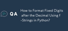 How to Format Fixed Digits after the Decimal Using f-Strings in Python?