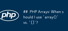 PHP Arrays: When should I use `array()` vs. `[]`?