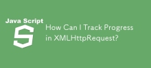如何追蹤 XMLHttpRequest 的進度？