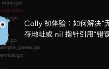 Colly 初体验：如何解决“无效内存地址或 nil 指针引用”错误？
