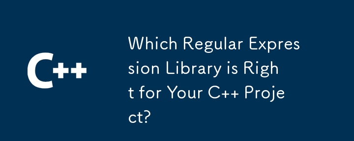 Pustaka Regular Expression manakah yang Sesuai untuk Projek C Anda?