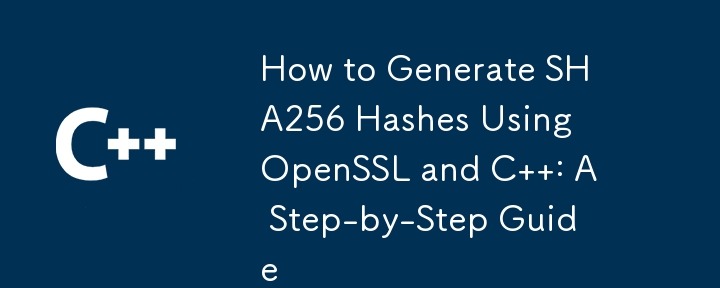 How to Generate SHA256 Hashes Using OpenSSL and C  : A Step-by-Step Guide