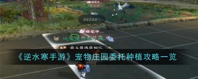 《逆水寒手游》宠物庄园委托种植攻略一览