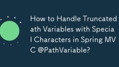 Wie gehe ich mit abgeschnittenen Pfadvariablen mit Sonderzeichen in Spring MVC @PathVariable um?
