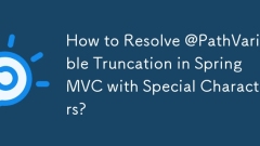 Wie behebe ich die Kürzung von @PathVariable in Spring MVC mit Sonderzeichen?