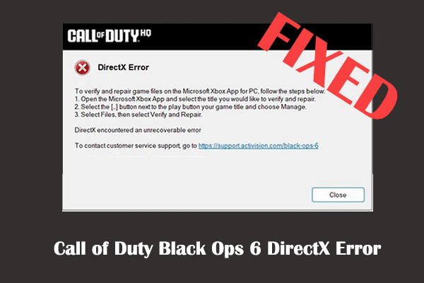 Erreur DirectX de Call of Duty Black Ops 6 : guide de dépannage