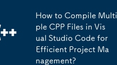 如何在Visual Studio Code中编译多个CPP文件以实现高效的项目管理?
