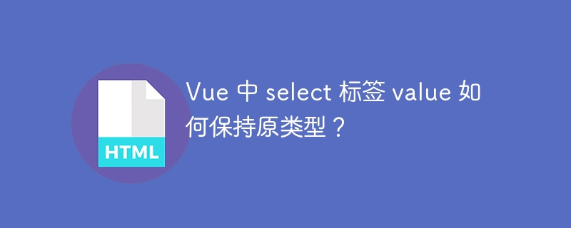 Vue 中 select 标签 value 如何保持原类型？-小浪资源网