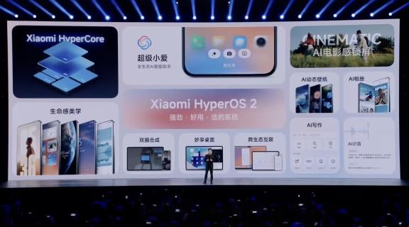 小米澎湃OS 2发布：超级小爱AI、苹果互联、全生态设备覆盖等