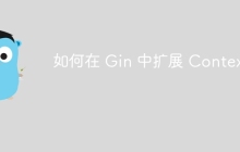 如何在 Gin 中扩展 Context？