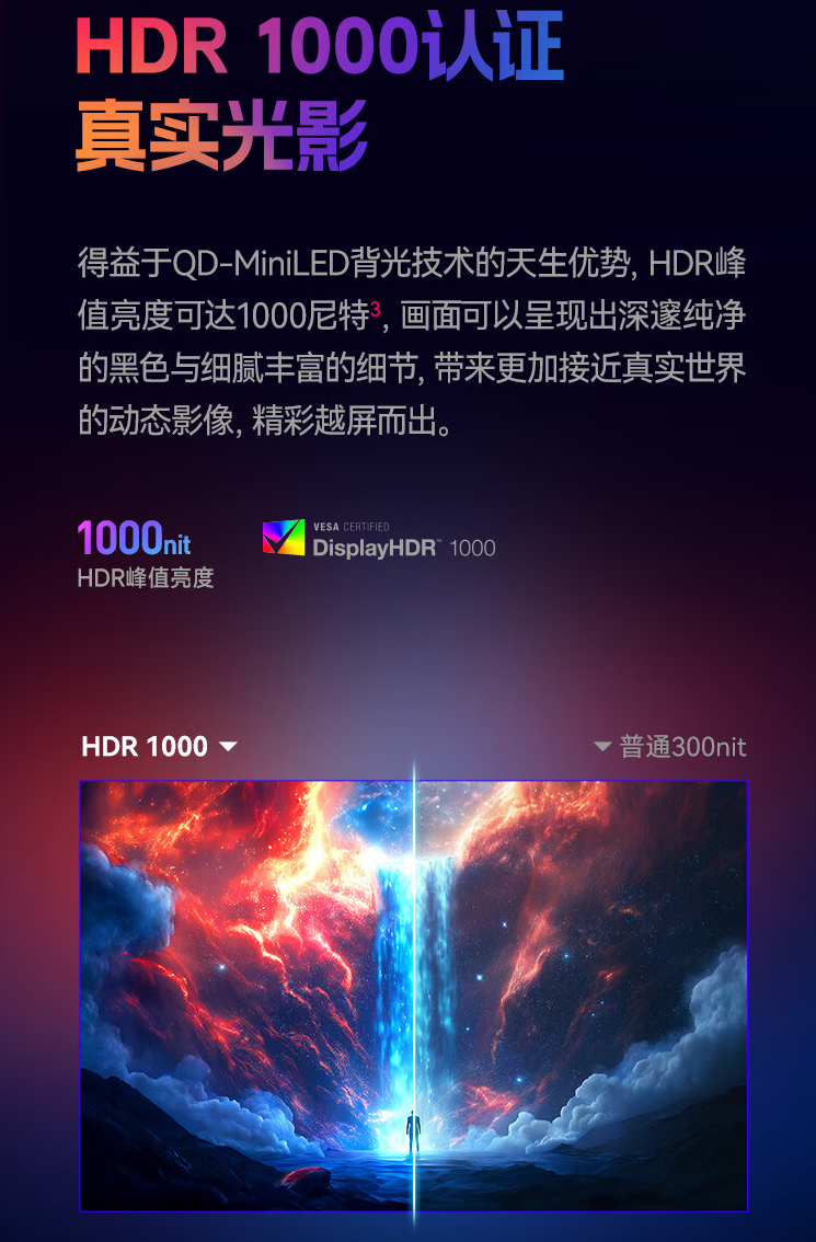 HKC 27 英寸显示器 G27M7 开售：4K 160Hz / FHD 320Hz 双模、1000nit 峰值亮度，首发 2499 元