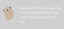 How Can I Get Coverage Stats for a Package When Tests Are in a Separate Directory?
