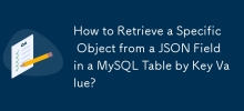 How to Retrieve a Specific Object from a JSON Field in a MySQL Table by Key Value?