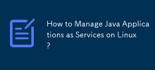 How to Manage Java Applications as Services on Linux?