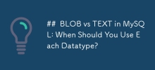 BLOB vs TEXT in MySQL: When Should You Use Each Datatype?