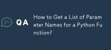 How to Get a List of Parameter Names for a Python Function?