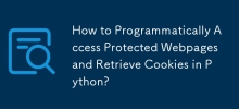 How to Programmatically Access Protected Webpages and Retrieve Cookies in Python?
