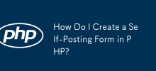 How Do I Create a Self-Posting Form in PHP?
