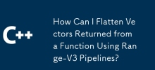 How Can I Flatten Vectors Returned from a Function Using Range-V3 Pipelines?