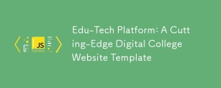Edu-Tech プラットフォーム: 最先端のデジタル カレッジ Web サイト テンプレート