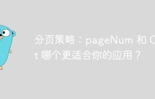 分页策略：pageNum 和 Offset 哪个更适合你的应用？