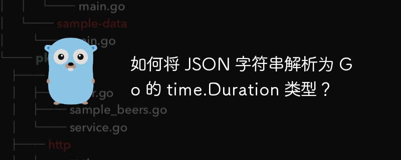 如何将 JSON 字符串解析为 Go 的 time.Duration 类型？-小浪资源网