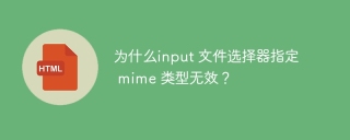 为什么input 文件选择器指定 mime 类型无效？