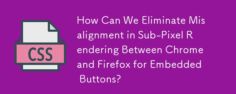 我們如何消除 Chrome 和 Firefox 之間嵌入式按鈕的子像素渲染不對齊問題？