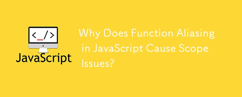 Mengapa Fungsi Aliasing dalam JavaScript Menyebabkan Isu Skop?