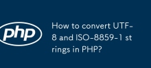Comment convertir des chaînes UTF-8 et ISO-8859-1 en PHP ?