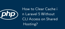 Comment vider le cache dans Laravel 5 sans accès CLI sur l'hébergement partagé ?