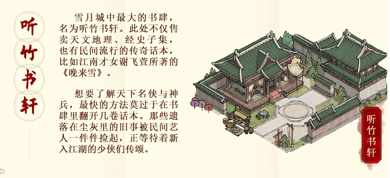 《少年歌行：风花雪月》听竹书轩玩法介绍