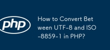 Comment convertir entre UTF-8 et ISO-8859-1 en PHP ?